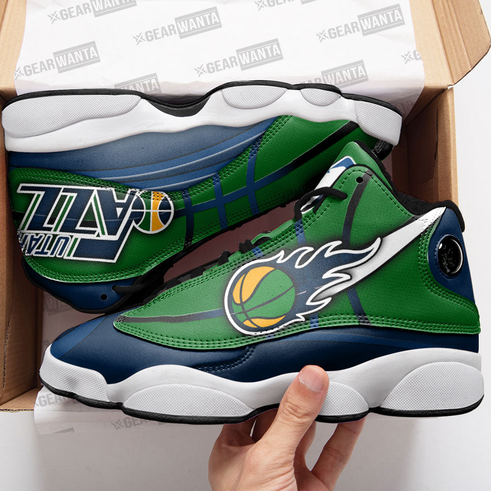 Utah Jazz J13 Sneakers Custom Shoes-Gear Wanta