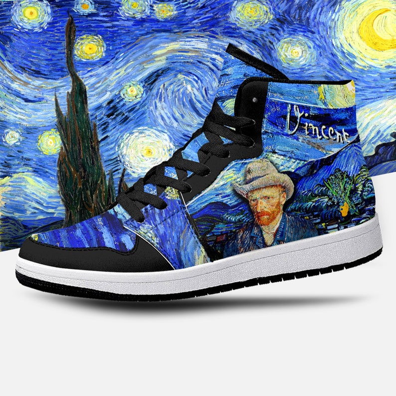 Van Gogh Self Portrait JD1 High Top Shoes 