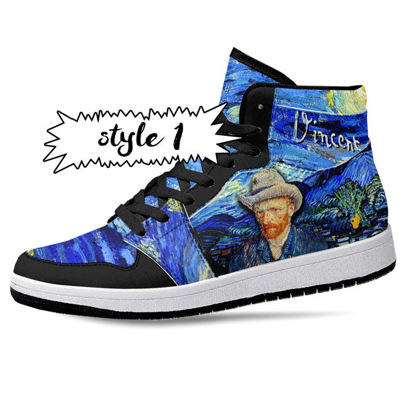 Van Gogh Self Portrait JD1 High Top Shoes 