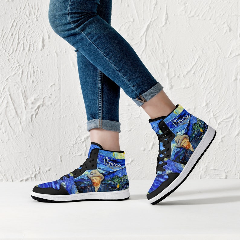 Van Gogh Self Portrait JD1 High Top Shoes 