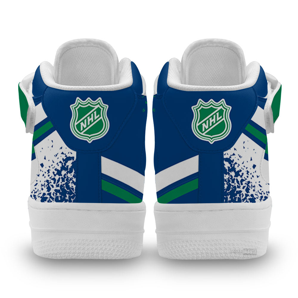 Vancouver Canucks Air Mid Shoes Custom Hockey Sneakers Fans-Gear Wanta