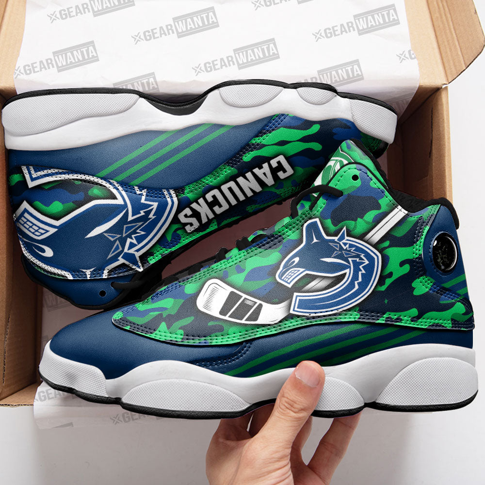 Vancouver Canucks J13 Sneakers Custom Shoes-Gear Wanta