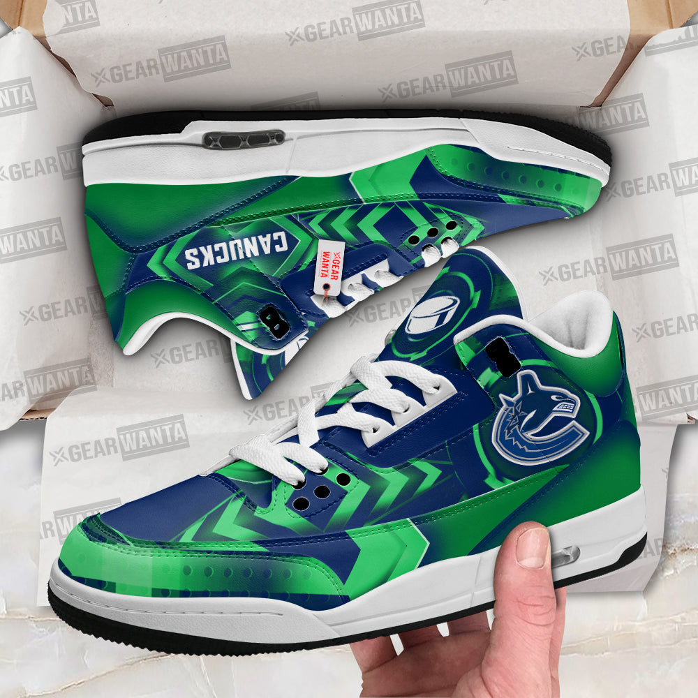 Vancouver Canucks J3 Sneakers Custom Shoes-Gear Wanta