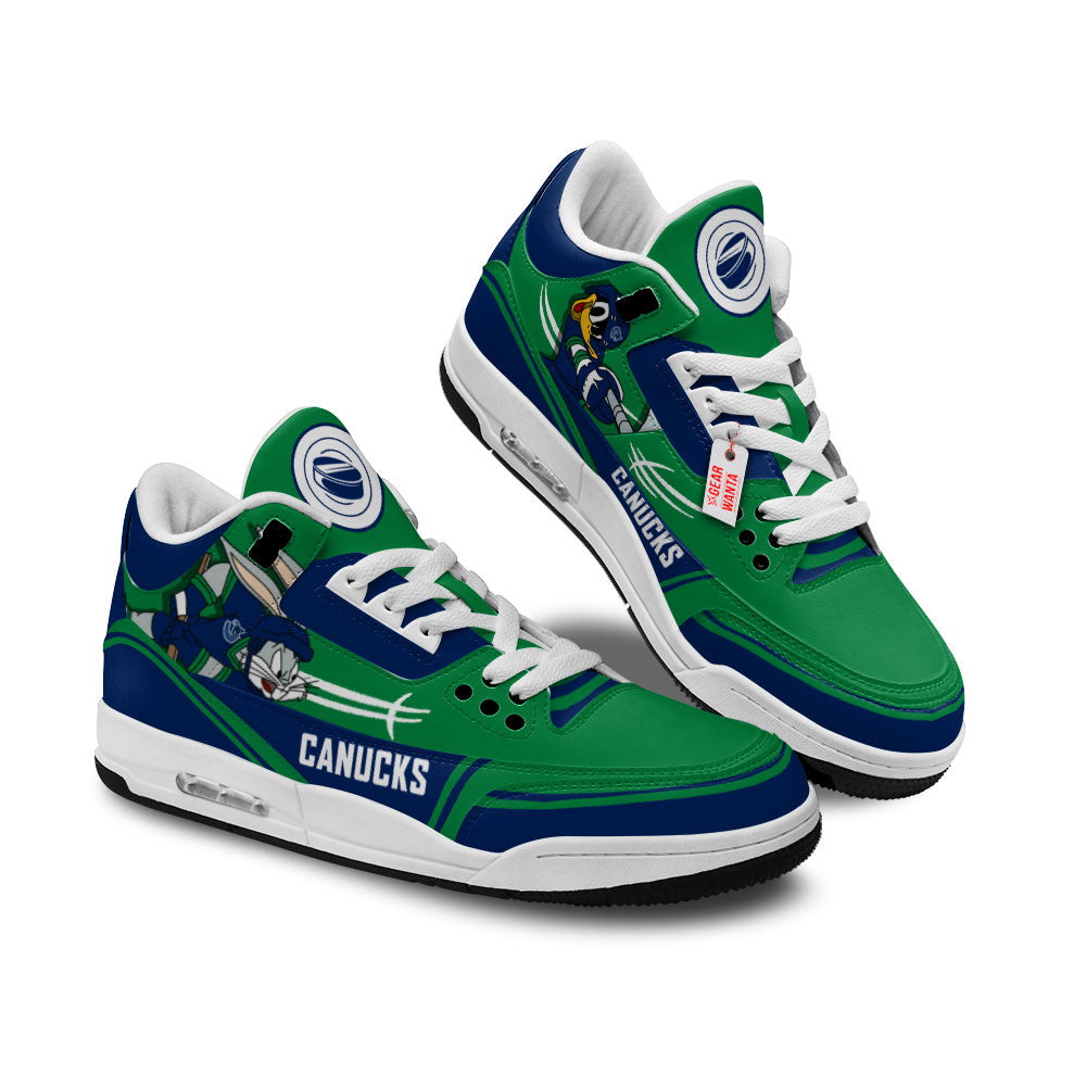 Vancouver Canucks J3 Sneakers Custom Shoes-Gear Wanta