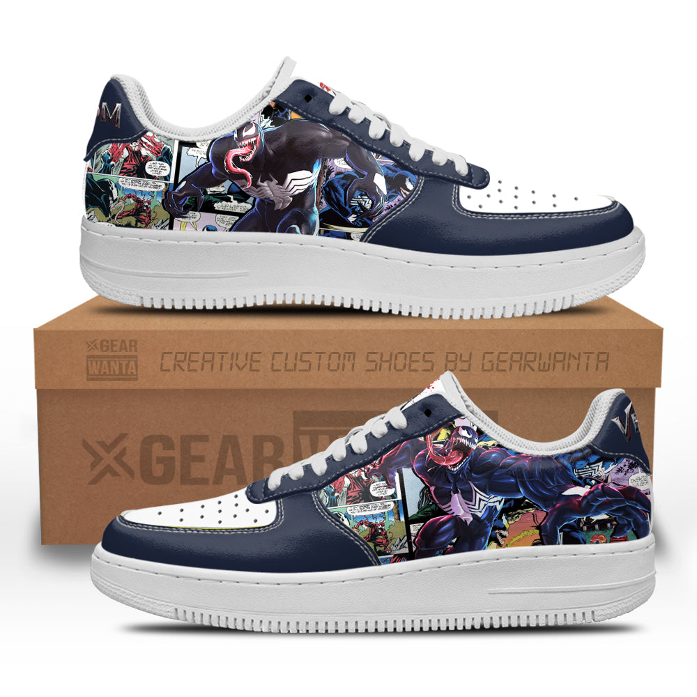 Venom Air Sneakers Custom Superhero Comic Shoes-Gear Wanta