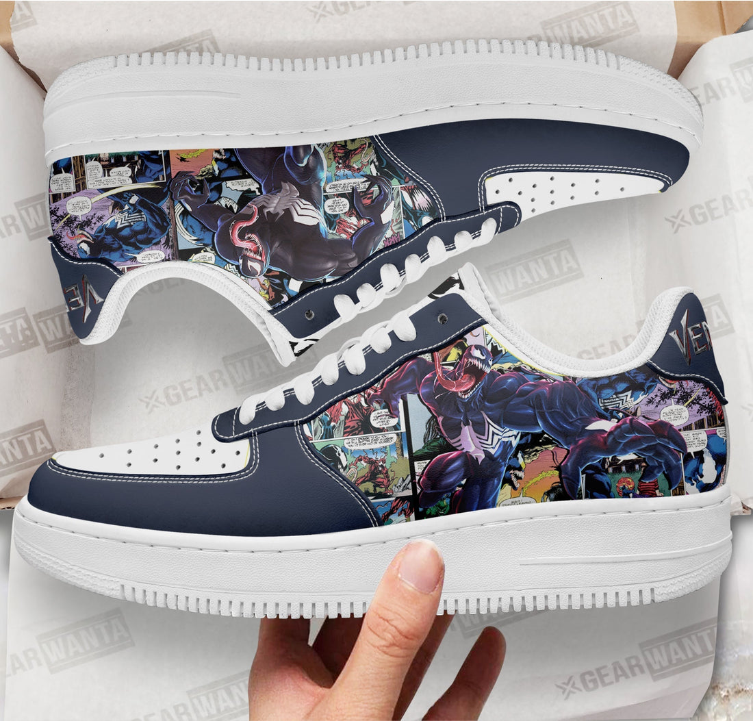 Venom Air Sneakers Custom Superhero Comic Shoes-Gear Wanta