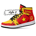 Vietnam Flag JD1 High Top Shoes 