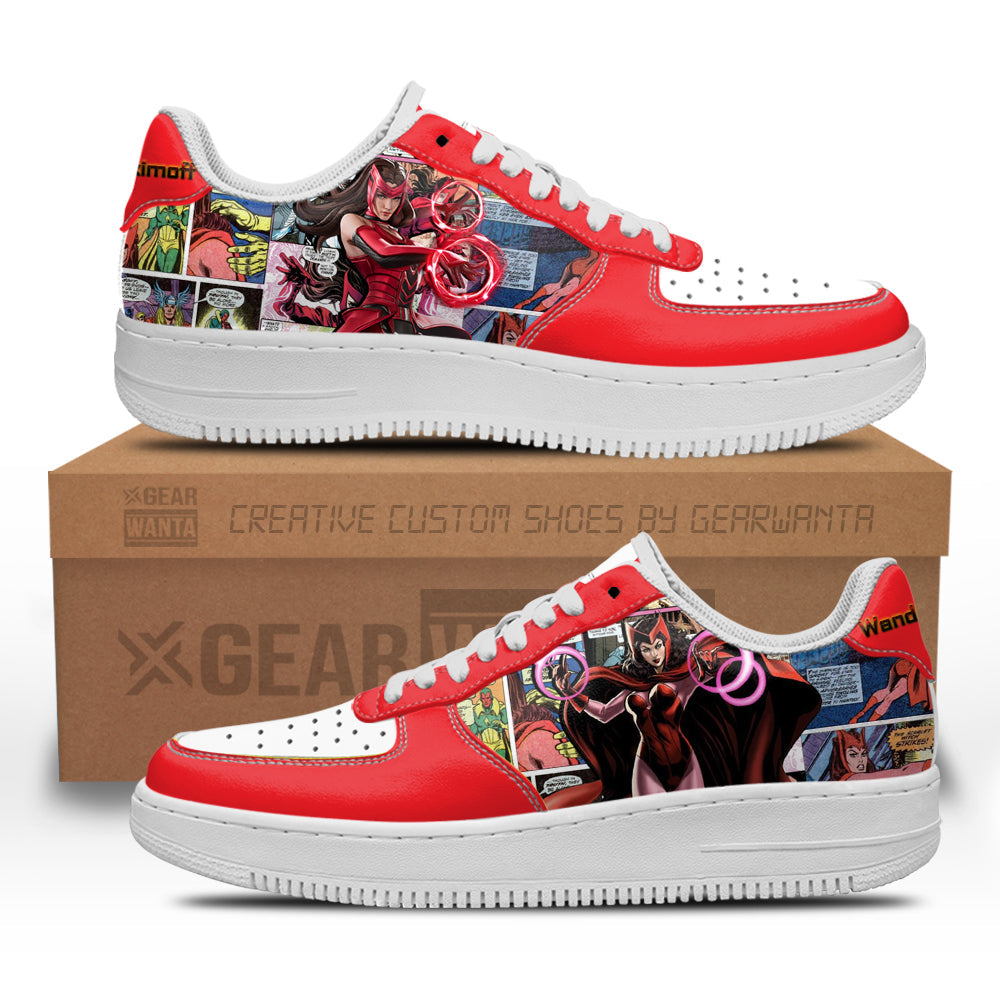 Wanda Maximoff Air Sneakers Custom Superhero Comic Shoes-Gear Wanta