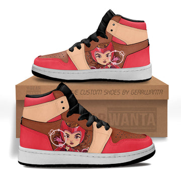 Wanda Maximoff Superhero Kid Sneakers Custom-Gear Wanta