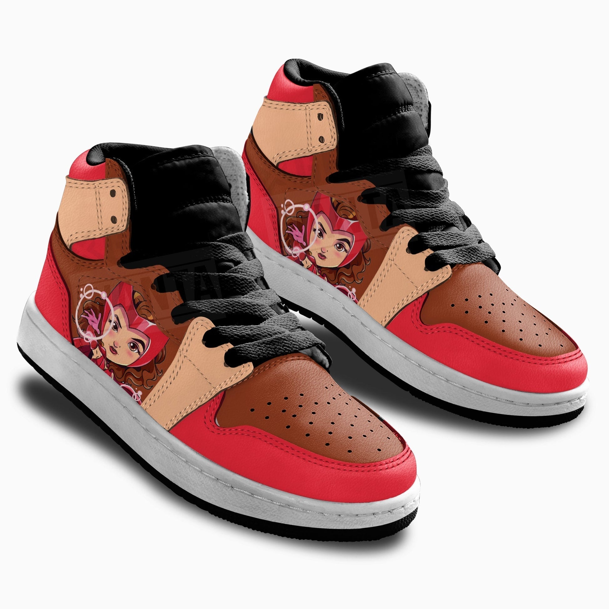 Wanda Maximoff Superhero Kid Sneakers Custom-Gear Wanta