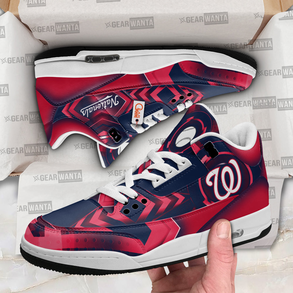 Washington Nationals J3 Sneakers Custom Shoes-Gear Wanta