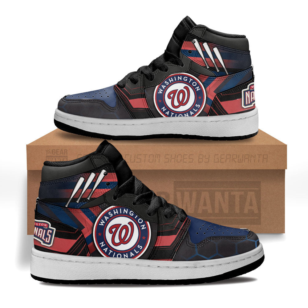 Washington Nationals Kid Sneakers Custom-Gear Wanta