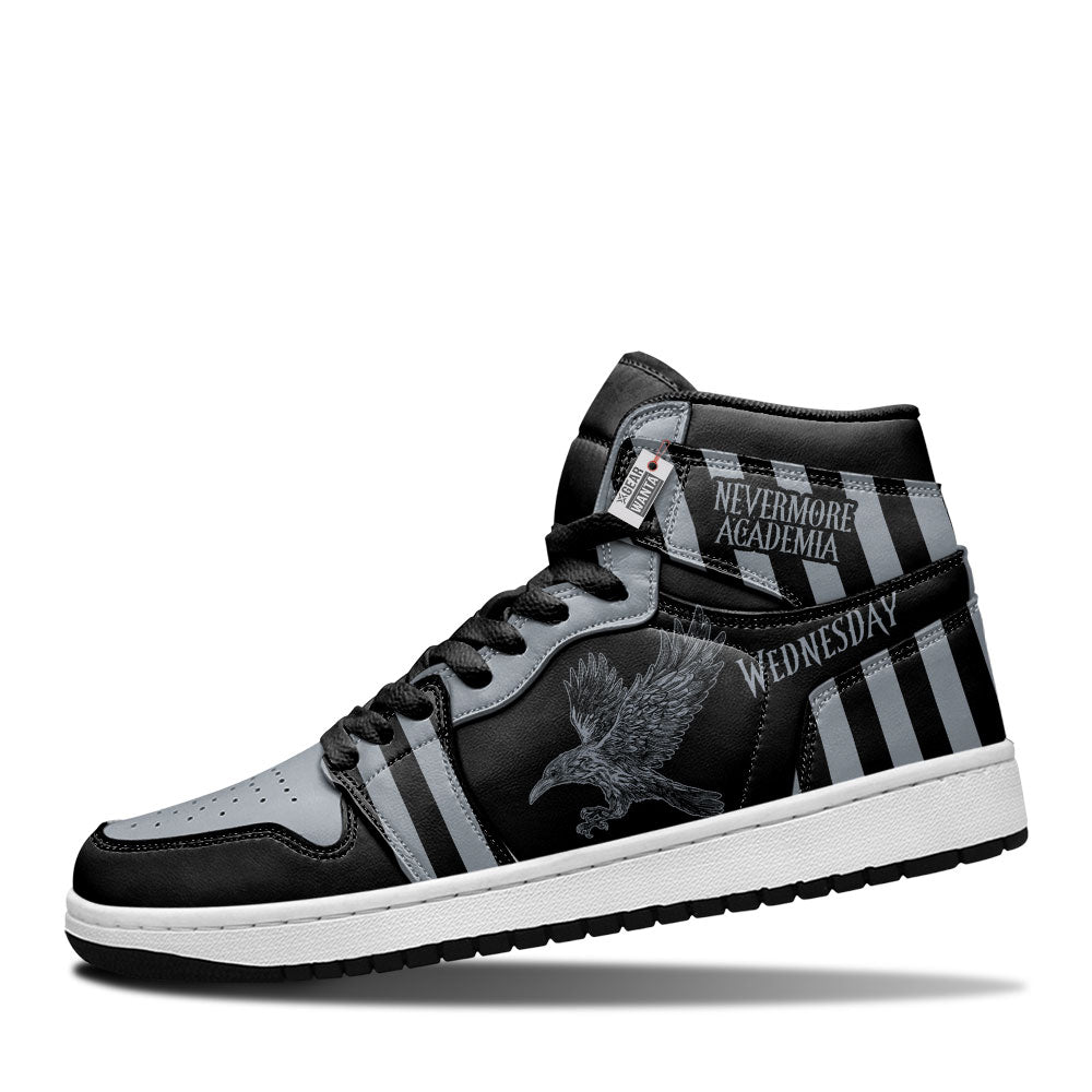 Wednesday Nevermore Academia J1 Shoes Custom- gearwanta.com