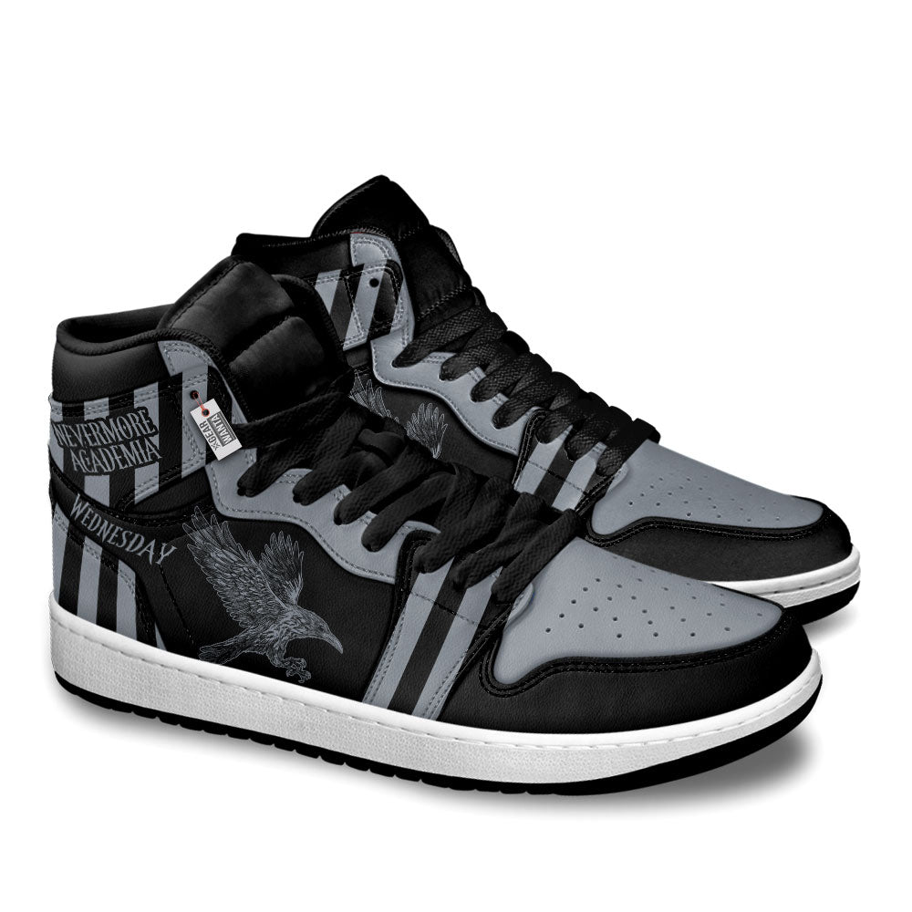 Wednesday Nevermore Academia J1 Shoes Custom- gearwanta.com