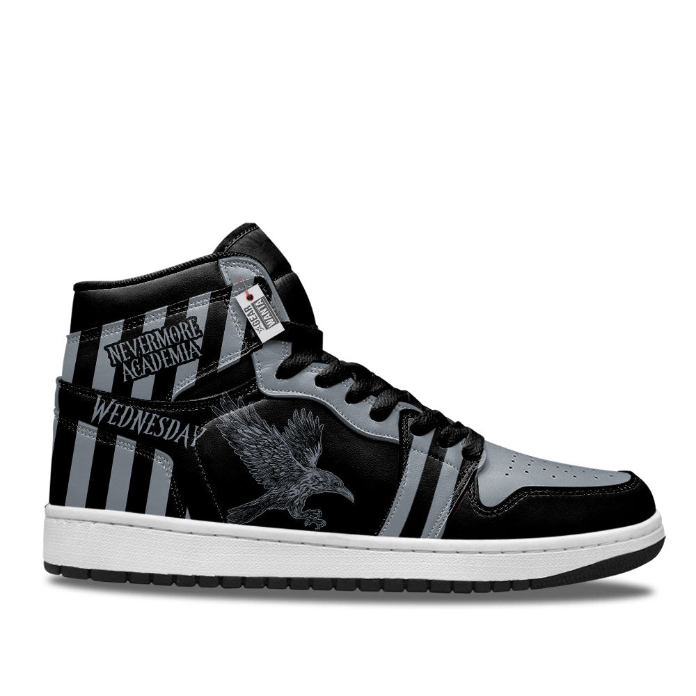 Wednesday Nevermore Academia J1 Shoes Custom- gearwanta.com