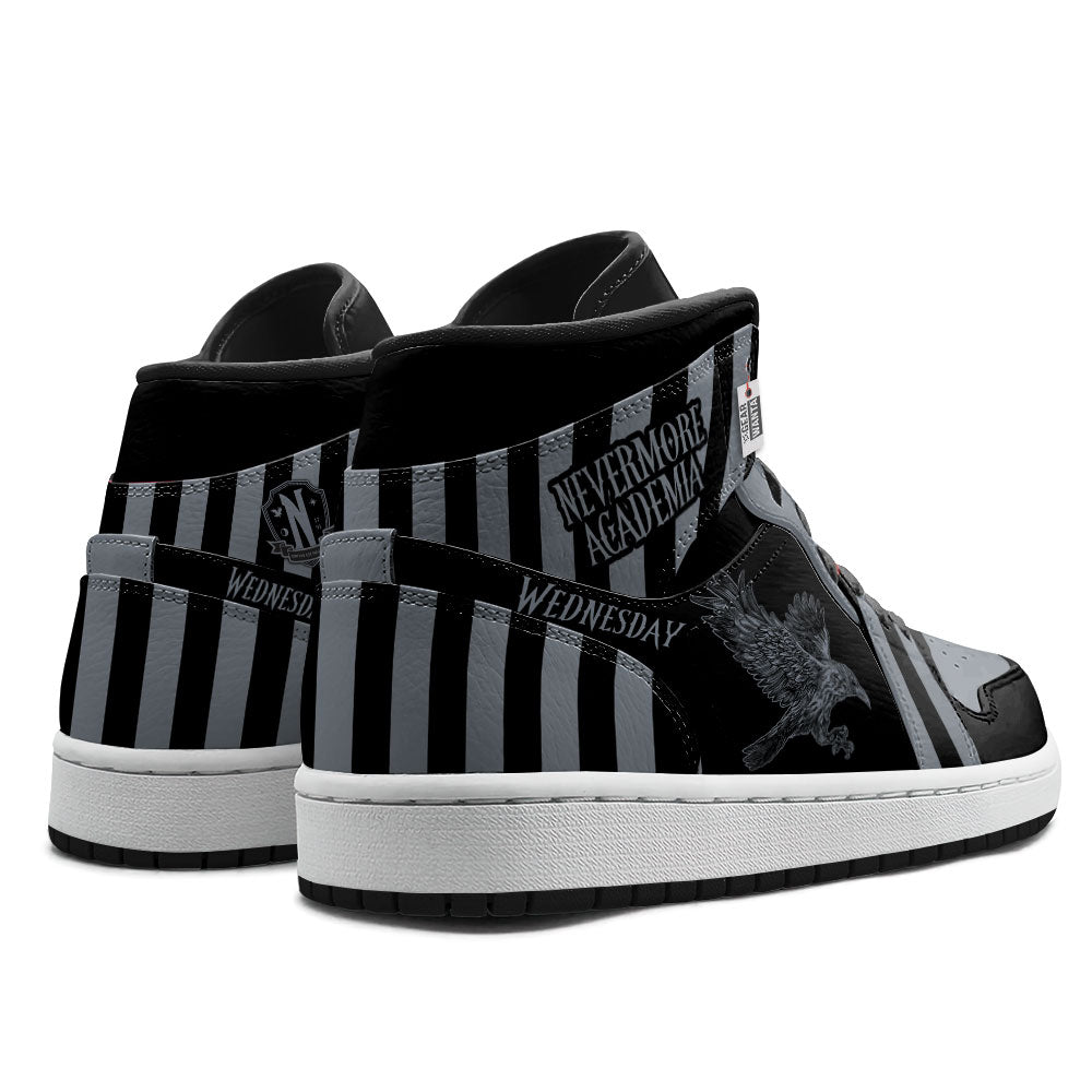 Wednesday Nevermore Academia J1 Shoes Custom- gearwanta.com