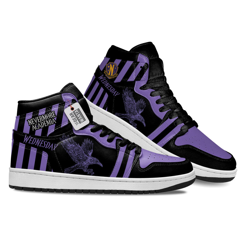 Wednesday Nevermore Academy J1 Shoes Custom- gearwanta.com