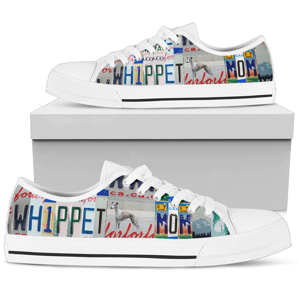 Whippet Print Low Top Canvas Shoes-Gear Wanta