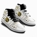 White Ninja Ranger Mighty Morphin Kid Sneakers Custom For Kids-Gear Wanta