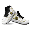 White Ninja Ranger Mighty Morphin Kid Sneakers Custom For Kids-Gear Wanta
