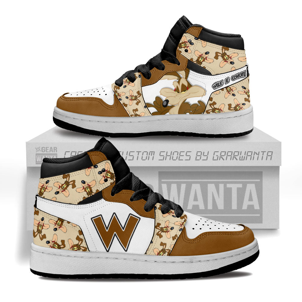 Wile E Coyote Kid J1s Sneakers Cartoon Collection - Gearwanta.com