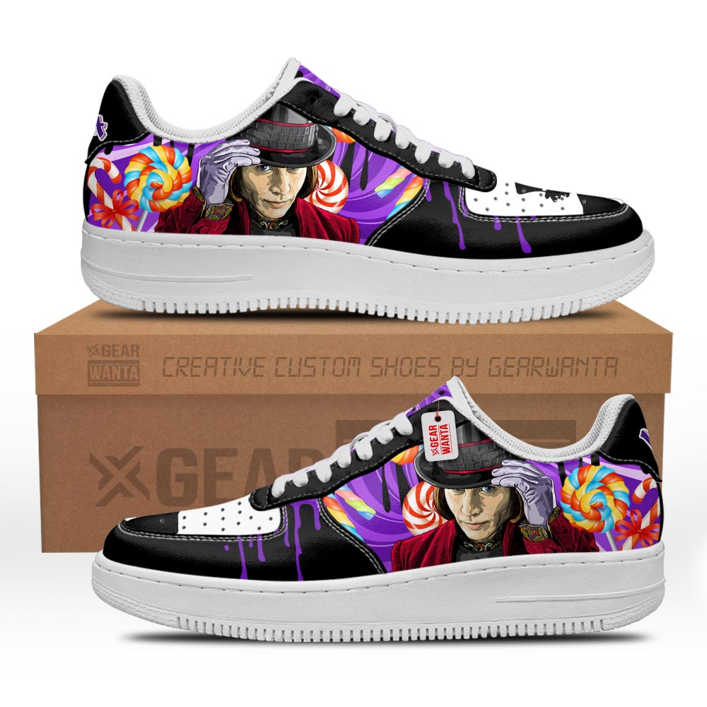 Willy Wonka Custom Air Sneakers PT21-Gear Wanta