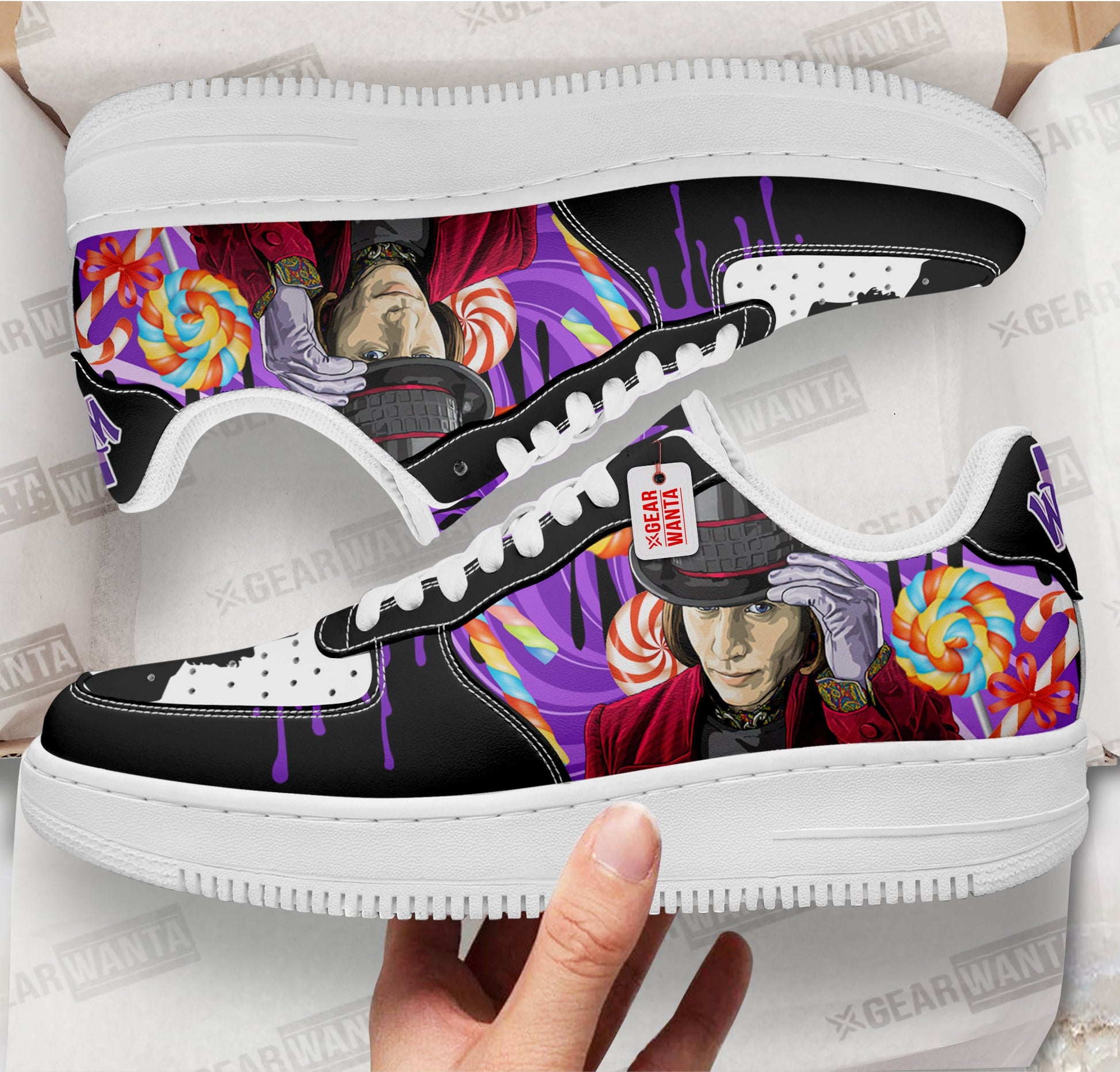 Willy Wonka Custom Air Sneakers PT21-Gear Wanta