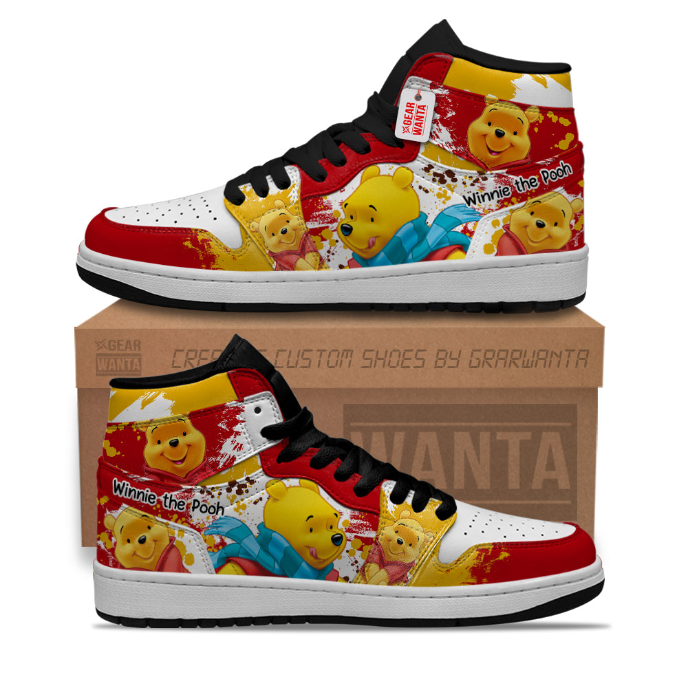 Winnie the Pooh J1 Shoes Custom For Fans- gearwanta.com