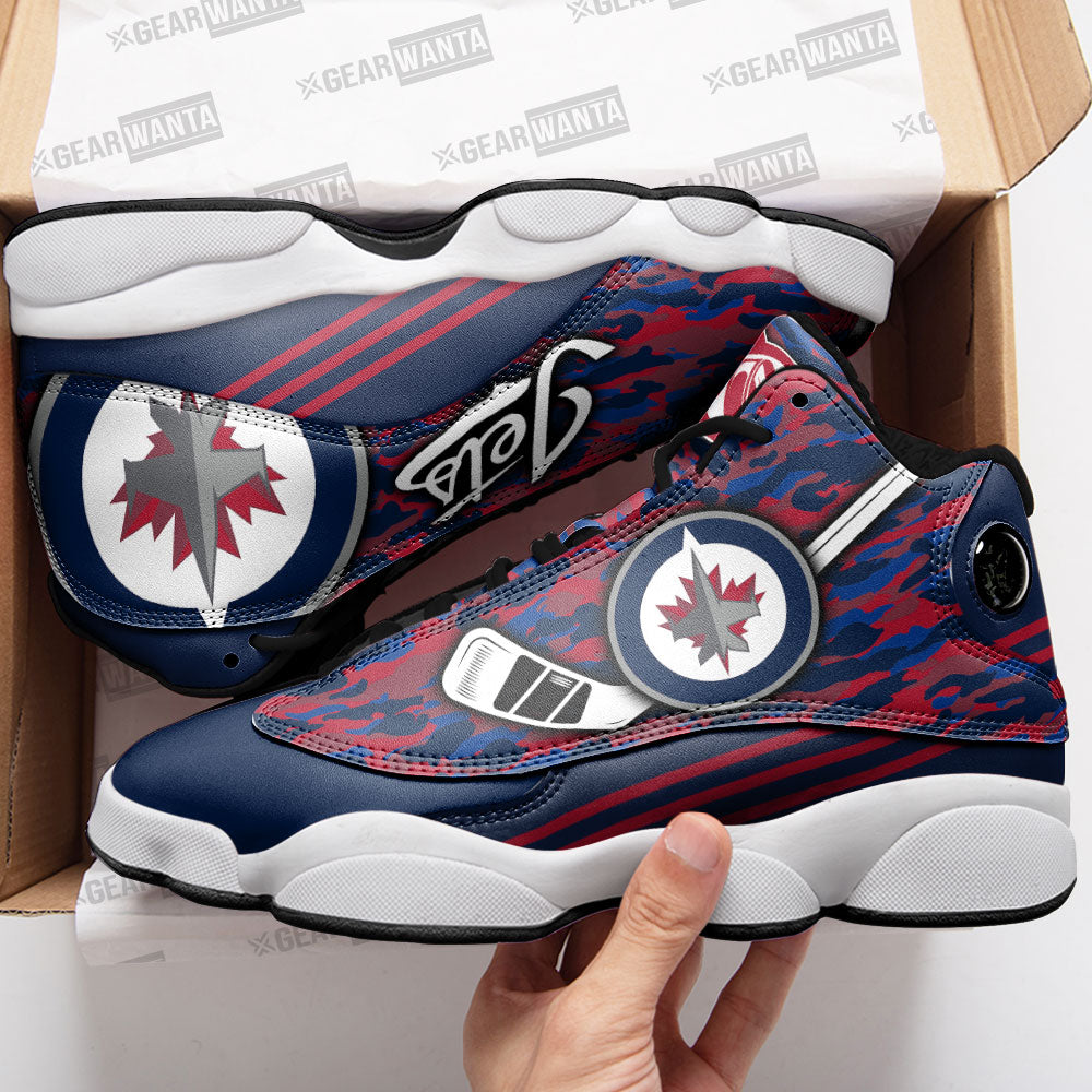 Winnipeg Jets J13 Sneakers Custom Shoes-Gear Wanta