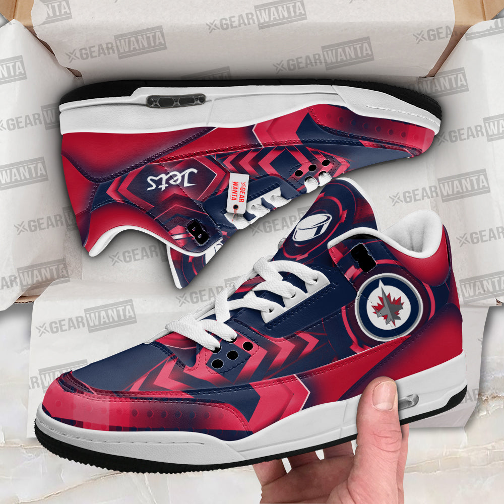 Winnipeg Jets J3 Sneakers Custom Shoes-Gear Wanta