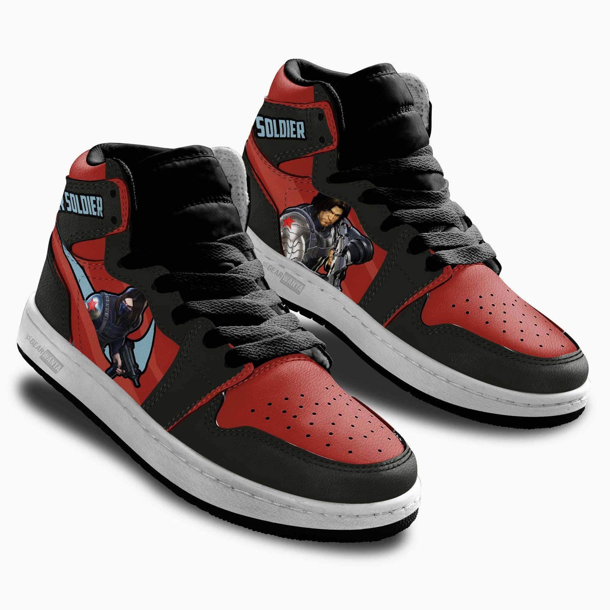 Winter Soldier Kid Sneakers Custom-Gear Wanta