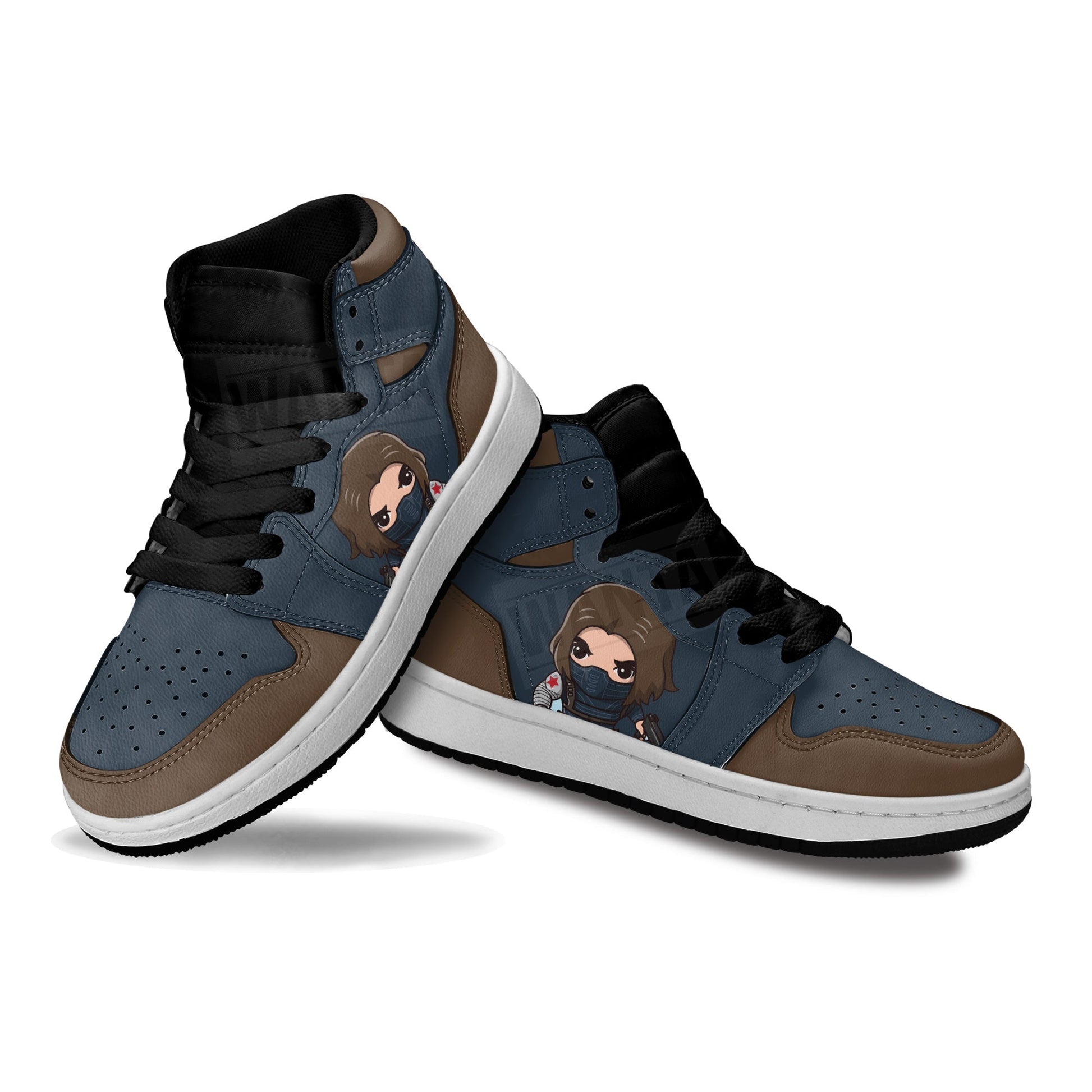 Winter Soldier Superhero Kid Sneakers Custom-Gear Wanta