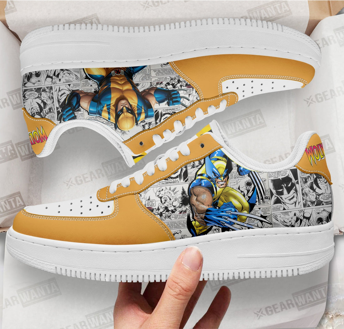 Wolverine Air Sneakers Custom Superhero Comic Shoes-Gear Wanta