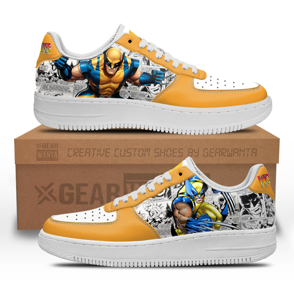 Wolverine Air Sneakers Custom Superhero Comic Shoes-Gear Wanta