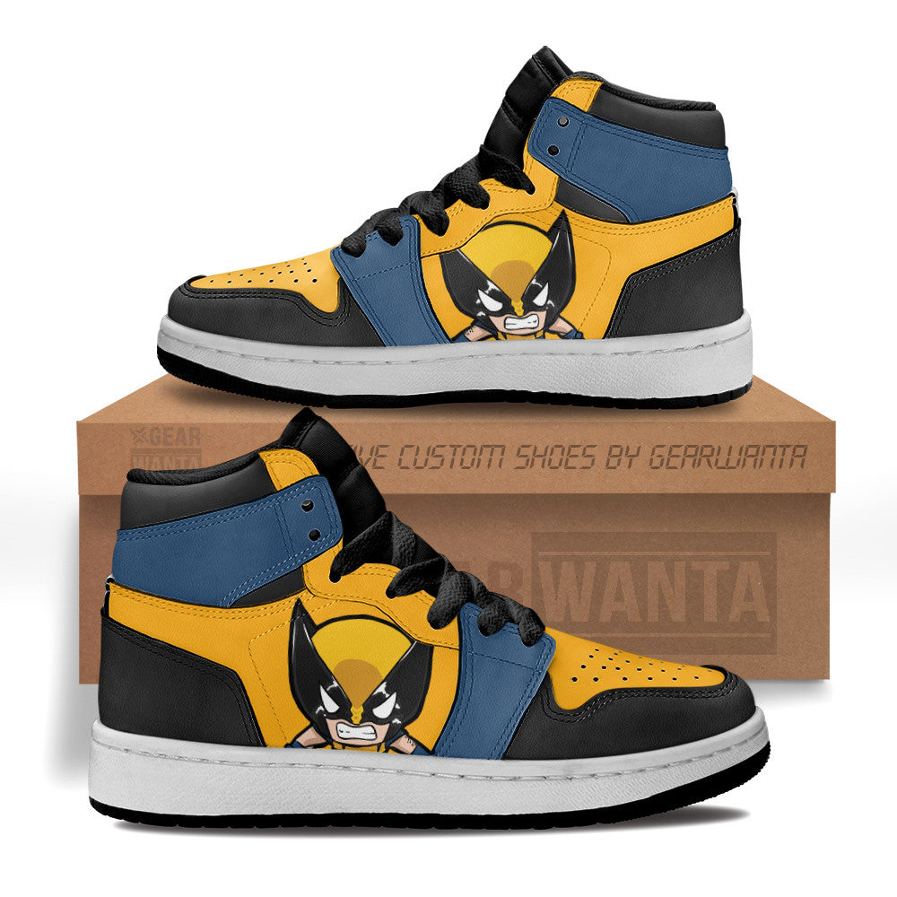 Wolverine Superhero Kid Sneakers Custom-Gear Wanta