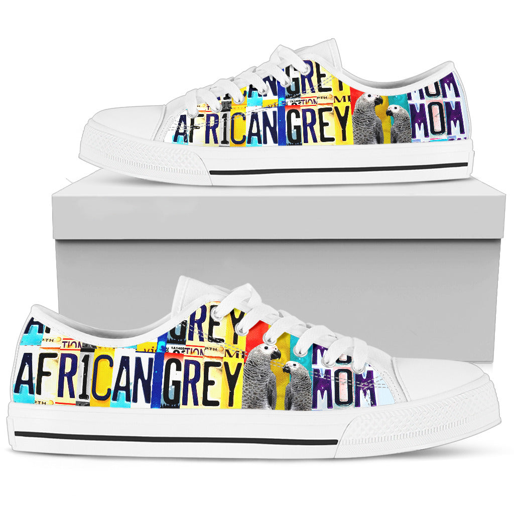 Women's Low Top Canvas Shoes For African Grey Parrot Mom-Gear Wanta