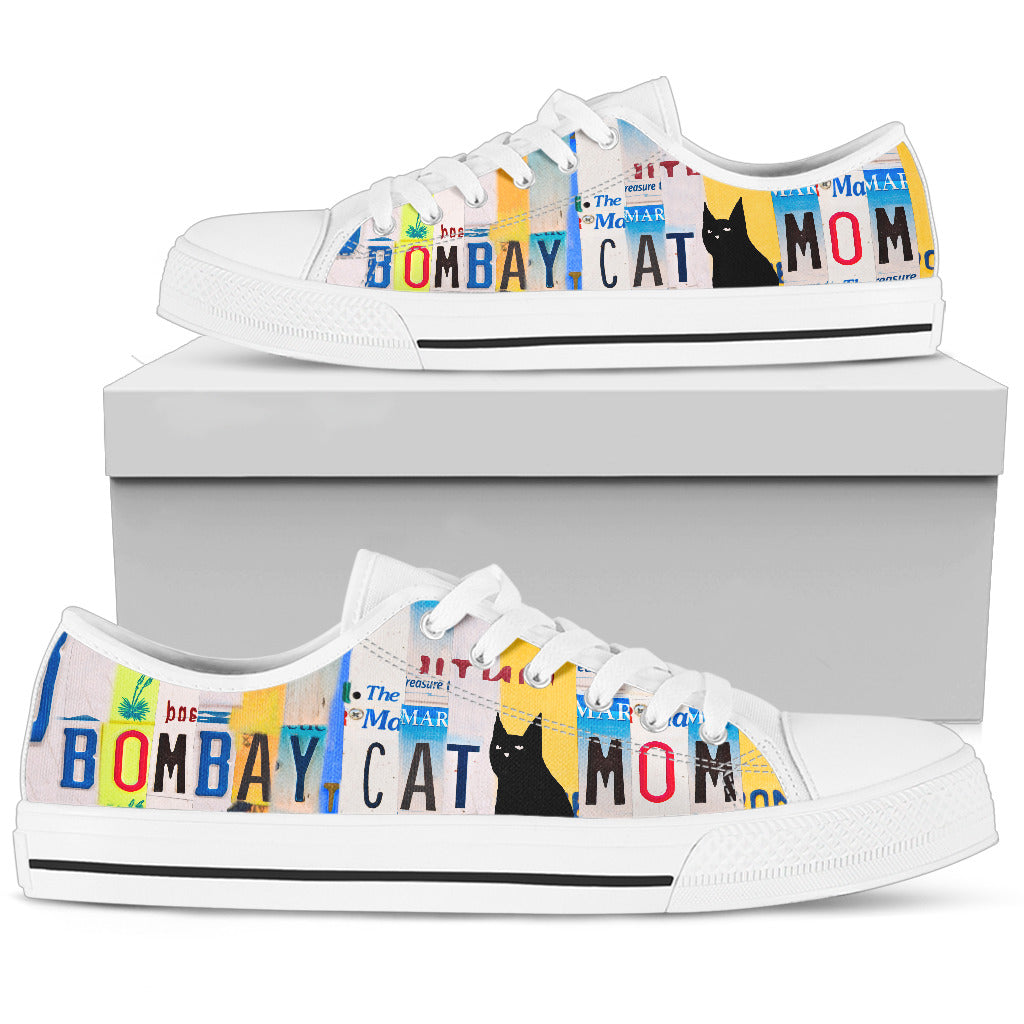 Women's Low Top Canvas Shoes For Bombay Cat Mom-Gear Wanta