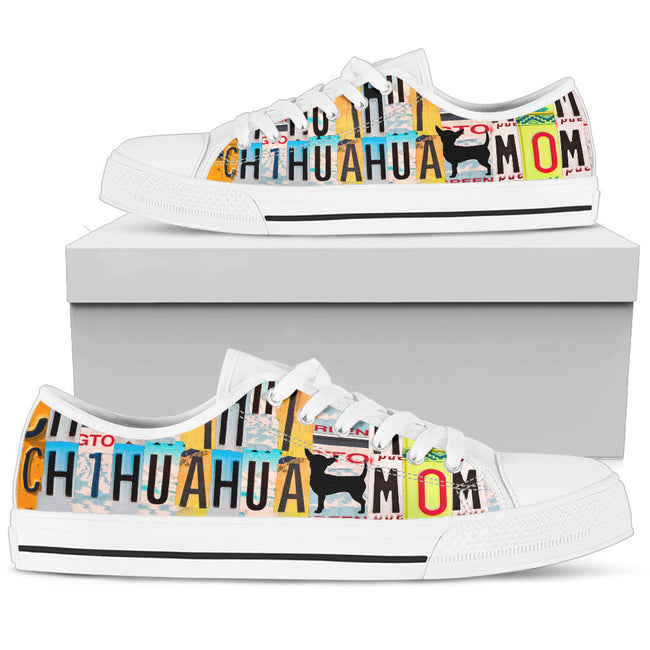 Women's Low Top Canvas Shoes For Chihuahua Mom-Gear Wanta