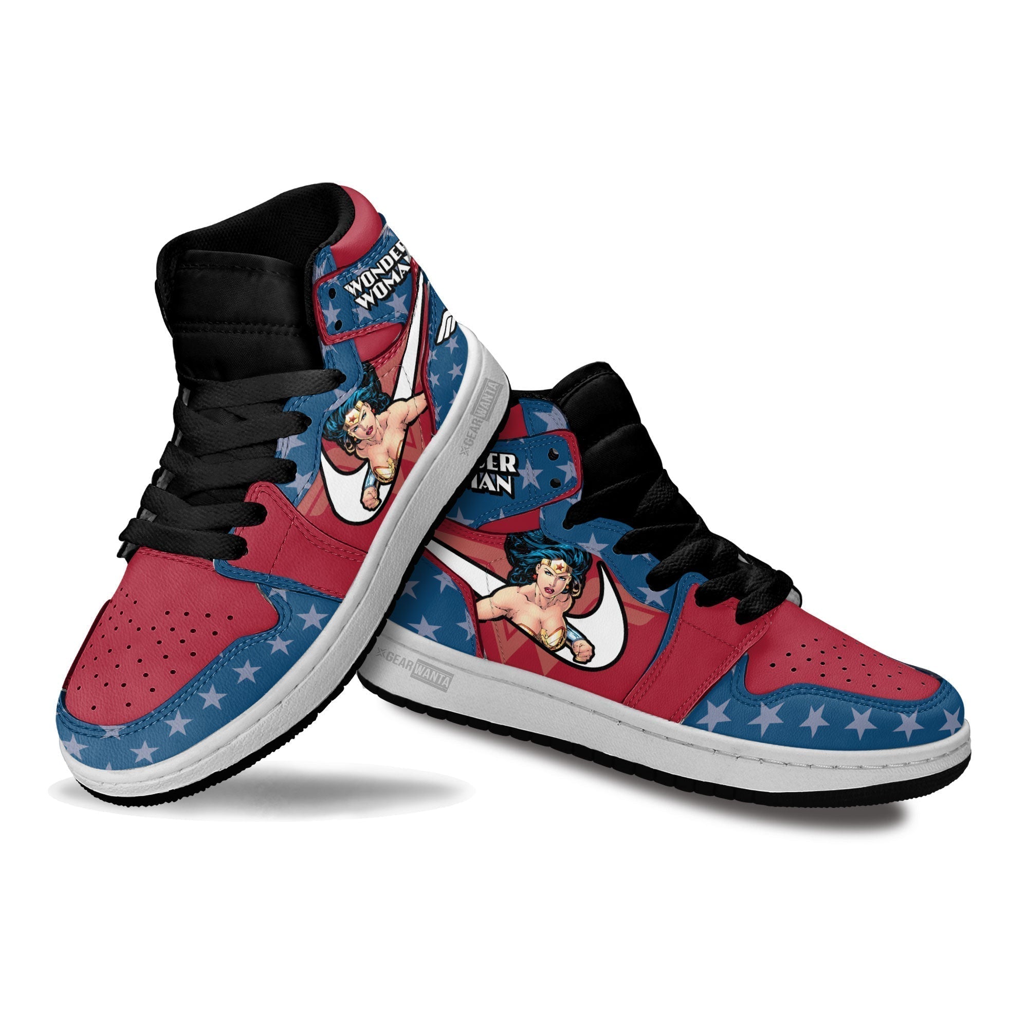 Wonder Woman Kids J1 Sneakers Custom Shoes For Kids-Gear Wanta