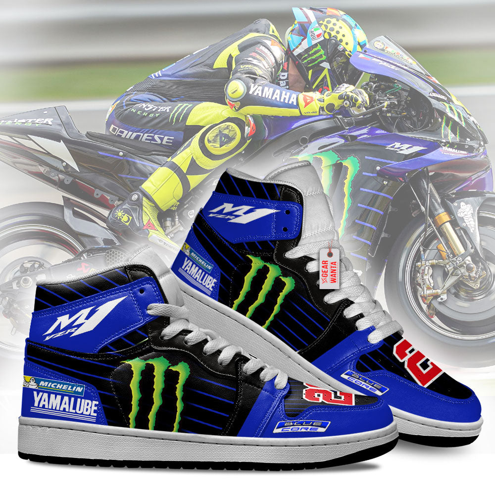 Yamaha YZR-M1 Moto Custom J1 Shoes Custom Sneakers For Fans TT07-Gear Wanta