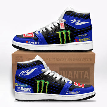 Yamaha YZR-M1 Moto Custom J1 Shoes Custom Sneakers For Fans TT07-Gear Wanta