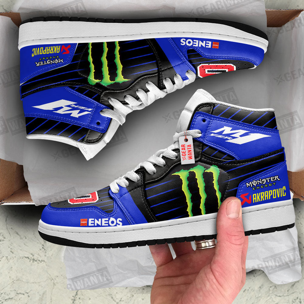 Yamaha YZR-M1 Moto Custom J1 Shoes Custom Sneakers For Fans TT07-Gear Wanta