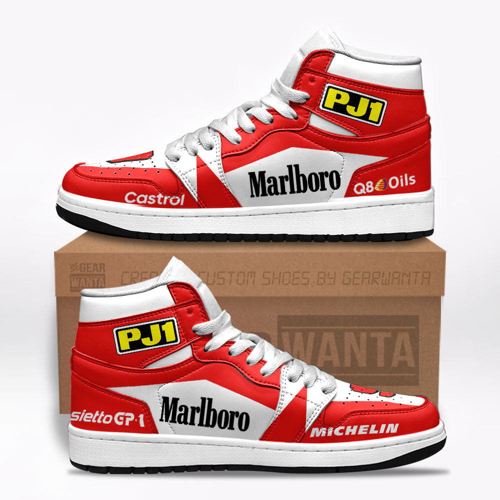 Yamaha YZR500 Moto Custom J1 Shoes Custom Sneakers For Fans TT07-Gear Wanta