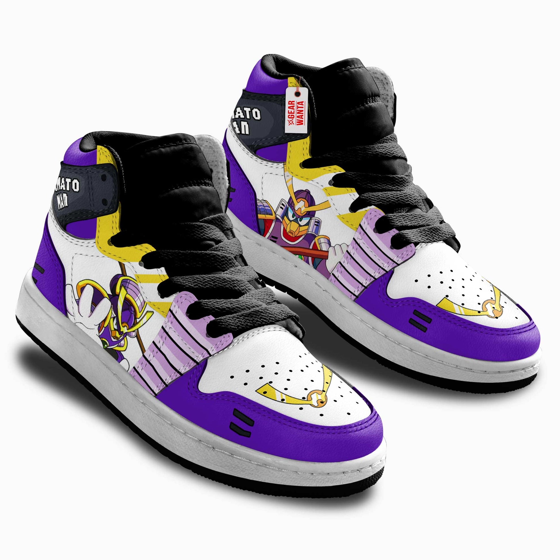 Yamato Man Mega Man Kid Sneakers Custom For Kids-Gear Wanta