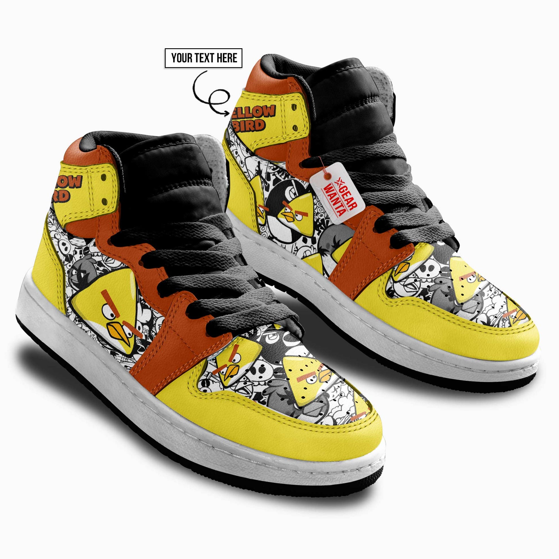 Yellow Bird Kid J1s Sneakers Cartoon Collection - Gearwanta.com