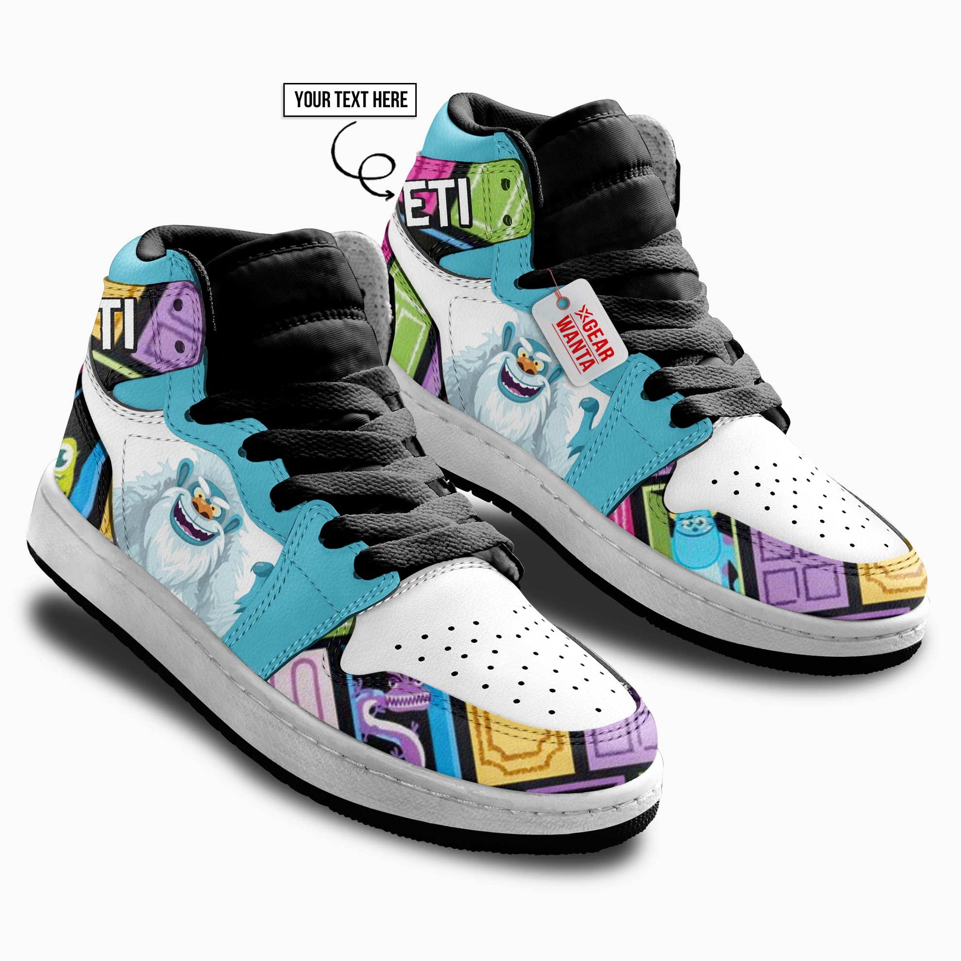 Yeti Kid J1s Sneakers Cartoon Collection - Gearwanta.com