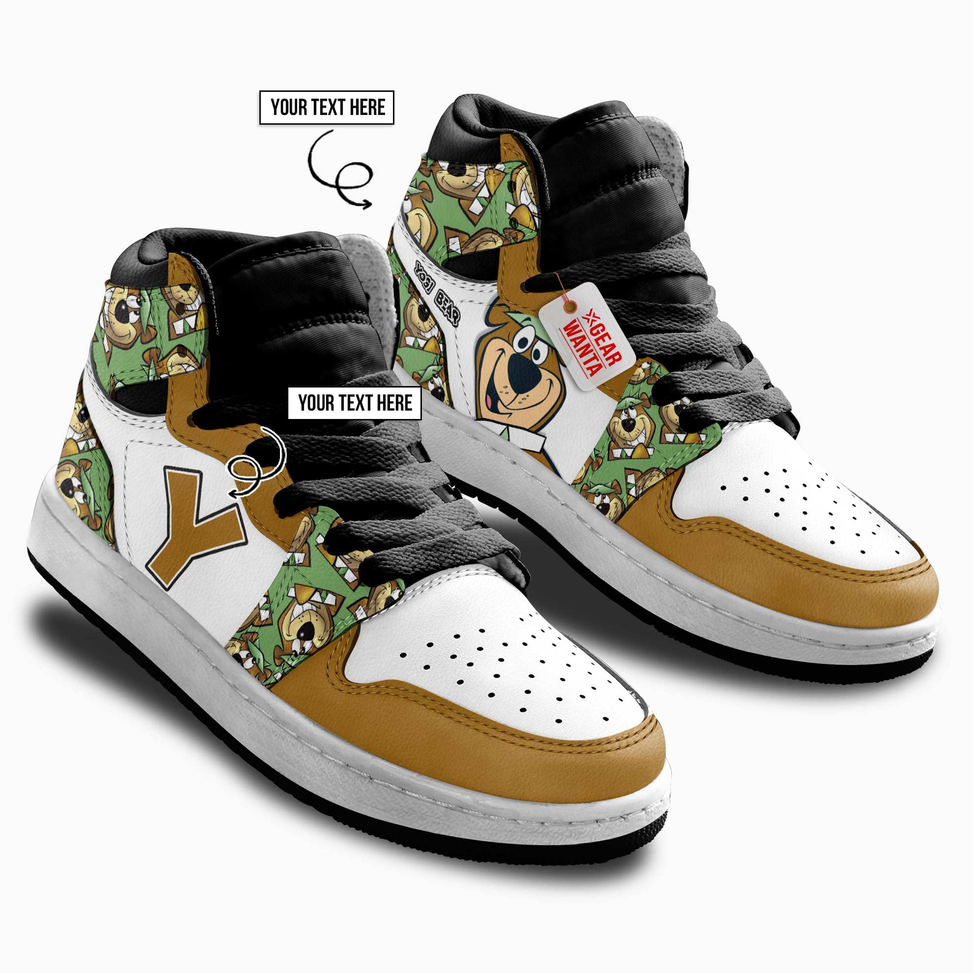 Yogi Bear Kid J1s Sneakers Cartoon Collection - Gearwanta.com