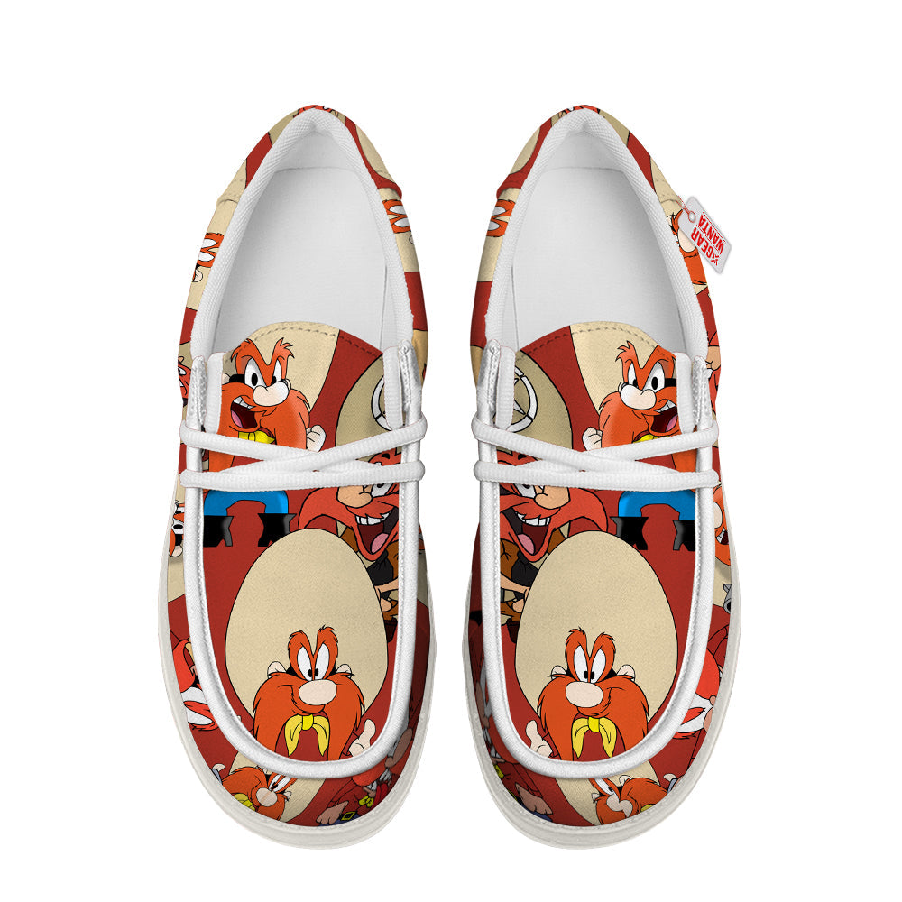 Yosemite Sam Looney Tunes Canvas Loafer Shoes Vanlentine's Gifts Idea-gearwanta.com