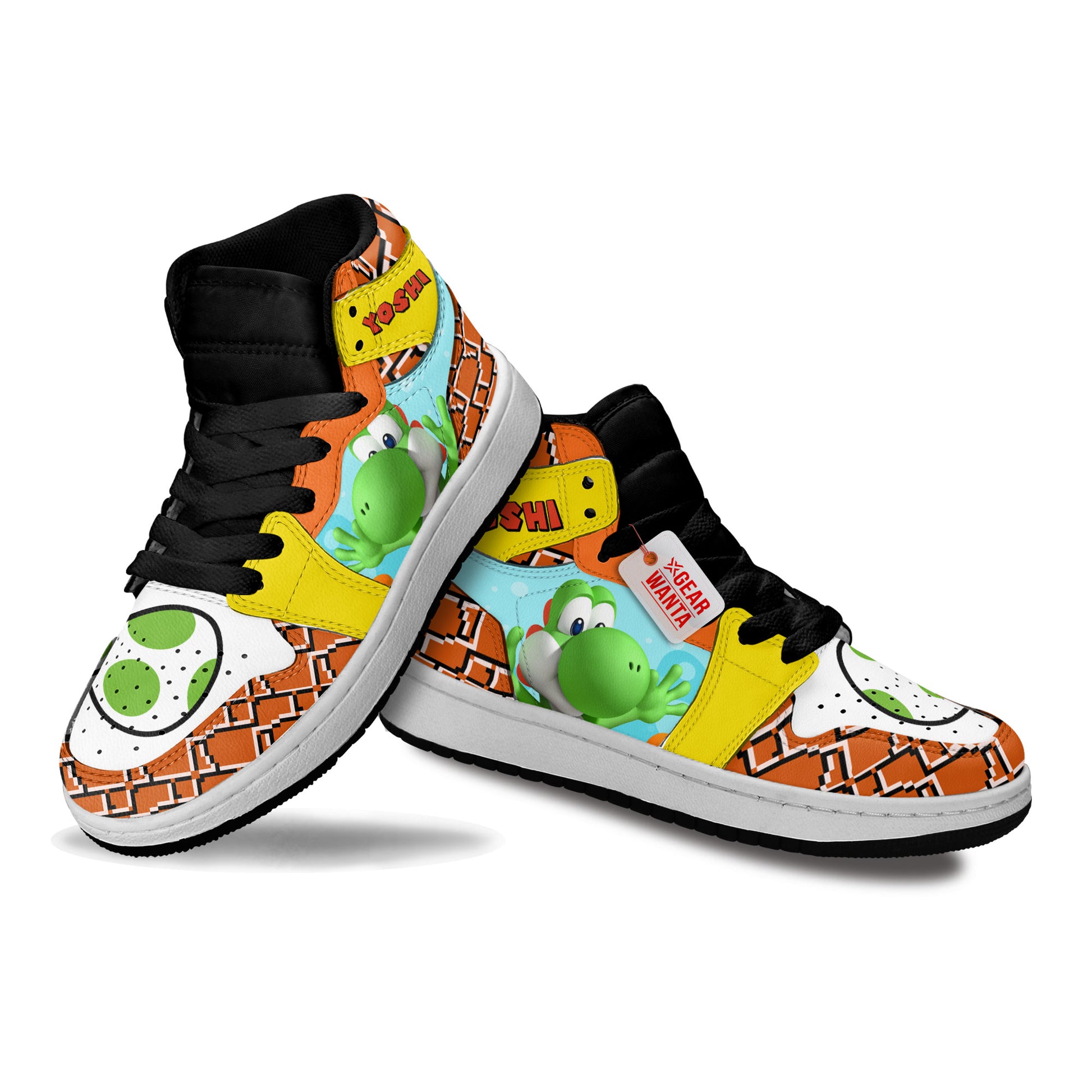 Yoshi Kid J1s Sneakers Personalized Cartoon Collection - Gearwanta.com