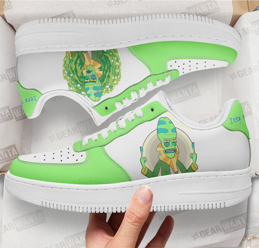 Zeep Xanflorp Rick and Morty Custom Air Sneakers QD13-Gear Wanta